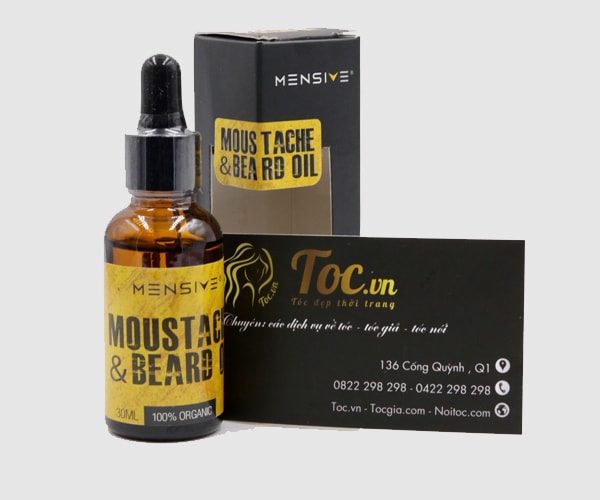 Có râu quai nón dễ dàng nhờ dầu kích thích mọc râu moustache & beard oil của Mensive