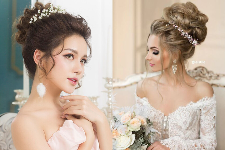 Búi tóc cô dâu là một trong những kiểu tóc cổ điển nhưng luôn được yêu thích với sự đẹp tinh tế, thanh lịch và sang trọng. Bộ ảnh này sẽ giúp bạn tìm được búi tóc phù hợp với khuôn mặt, phong cách và trang phục của mình trên ngày cưới.
